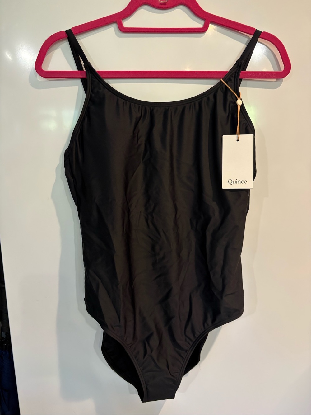QUINCE SCOOP NECK ONE PIECE SWIMSUIT- XL